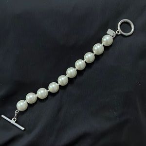 8” Ralph Lauren large faux pearl bracelet